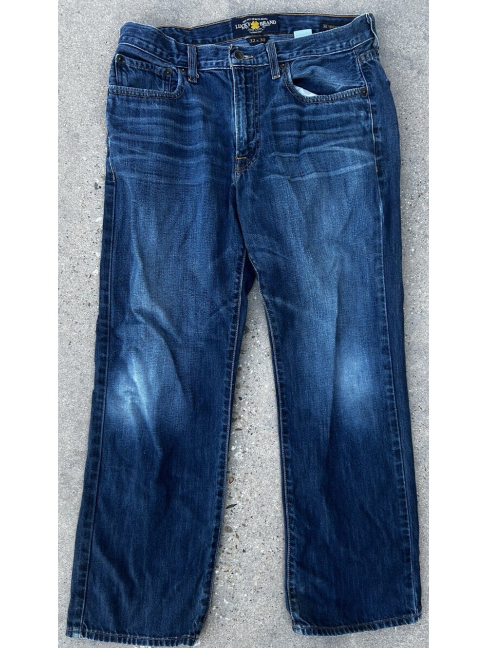 Lucky Brand Denim Blue Jeans 32Wx30L Mens 361 Vintage Straight Measure 31W x 29L
